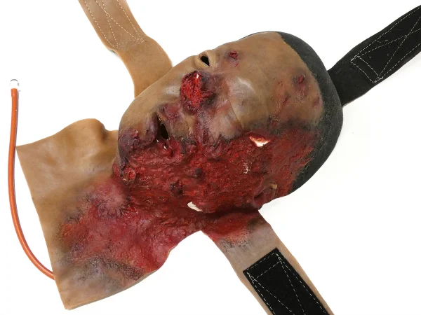 Exploded face with bone